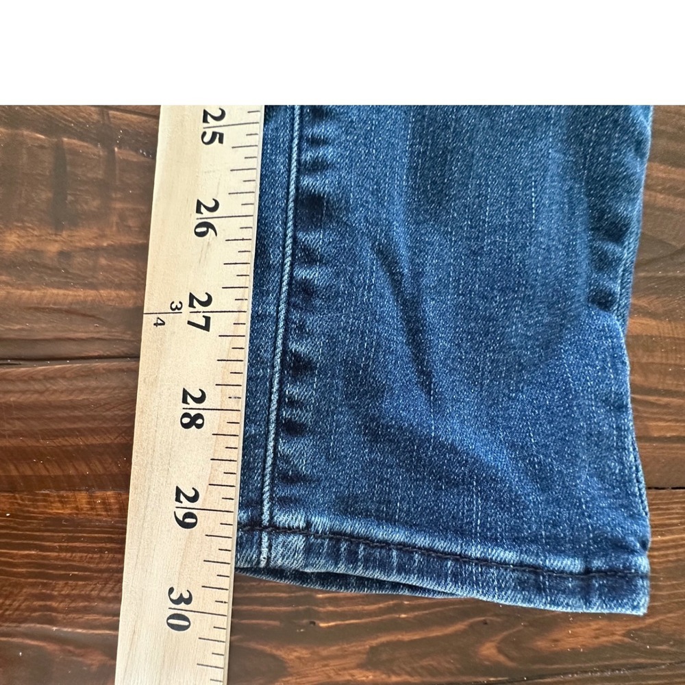 Rock & Republic Womens Jeans Blue Distressed Mesh Knee Grunge Punk 26x29.5 - Picture 7 of 8